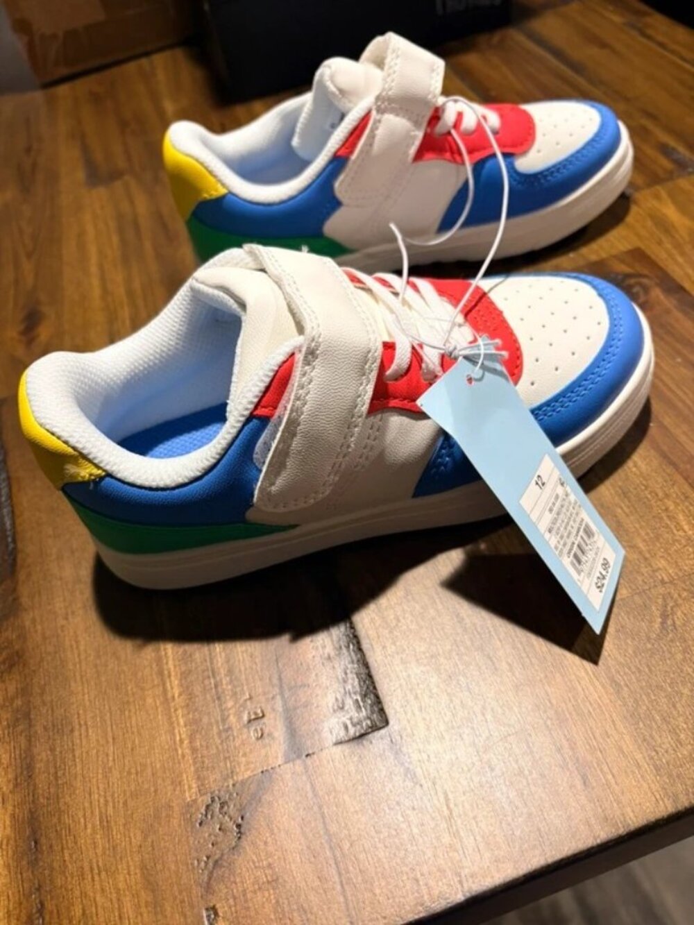 Cat & Jack Color Block Court Sneakers 12 Toddler